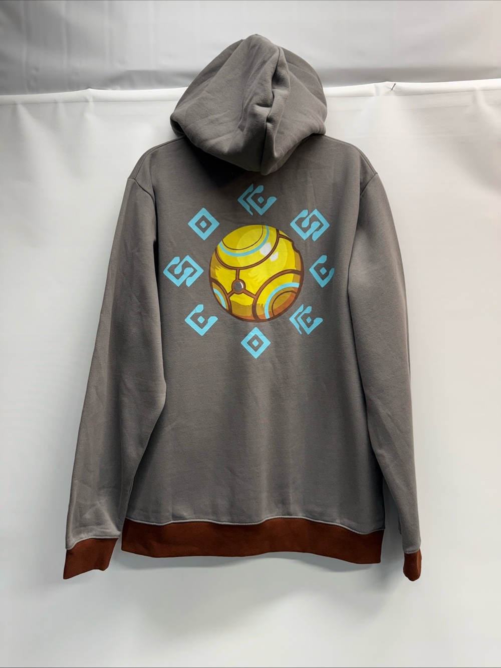 NWOT J!NX Overwatch Zenyatta Ultimate Sz 2XL Full Zip Hoodie Blizzard Brown Gray